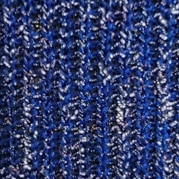 Talbots Bright Blue Open Knit Confetti Crew Sweater - sz XL - Picture 5 of 5